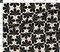 Art Deco Floral Minimalist Flowers Neutral Mid Century Black Beige Abstract Flowers Geometric Retro Custom Printed Fabric by Spoonflower Various Fabrics by the Yard or Fat Quarter